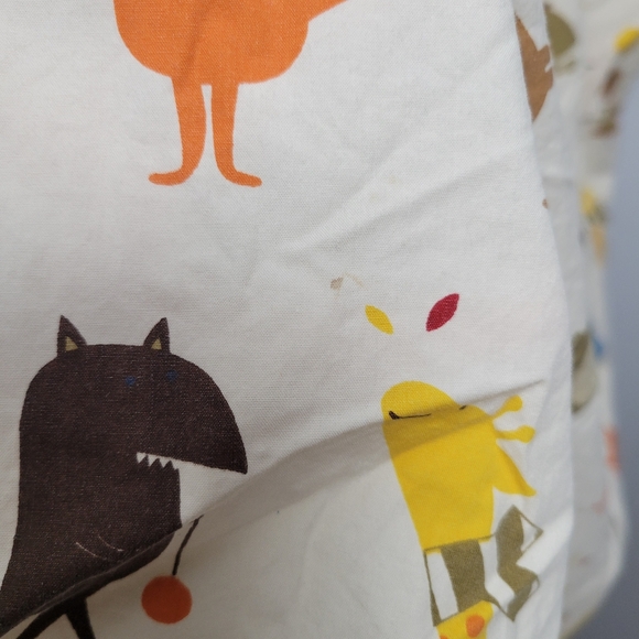 CRATE KIDS LAND OF NOD animals crib sheet GUC - Picture 6 of 10